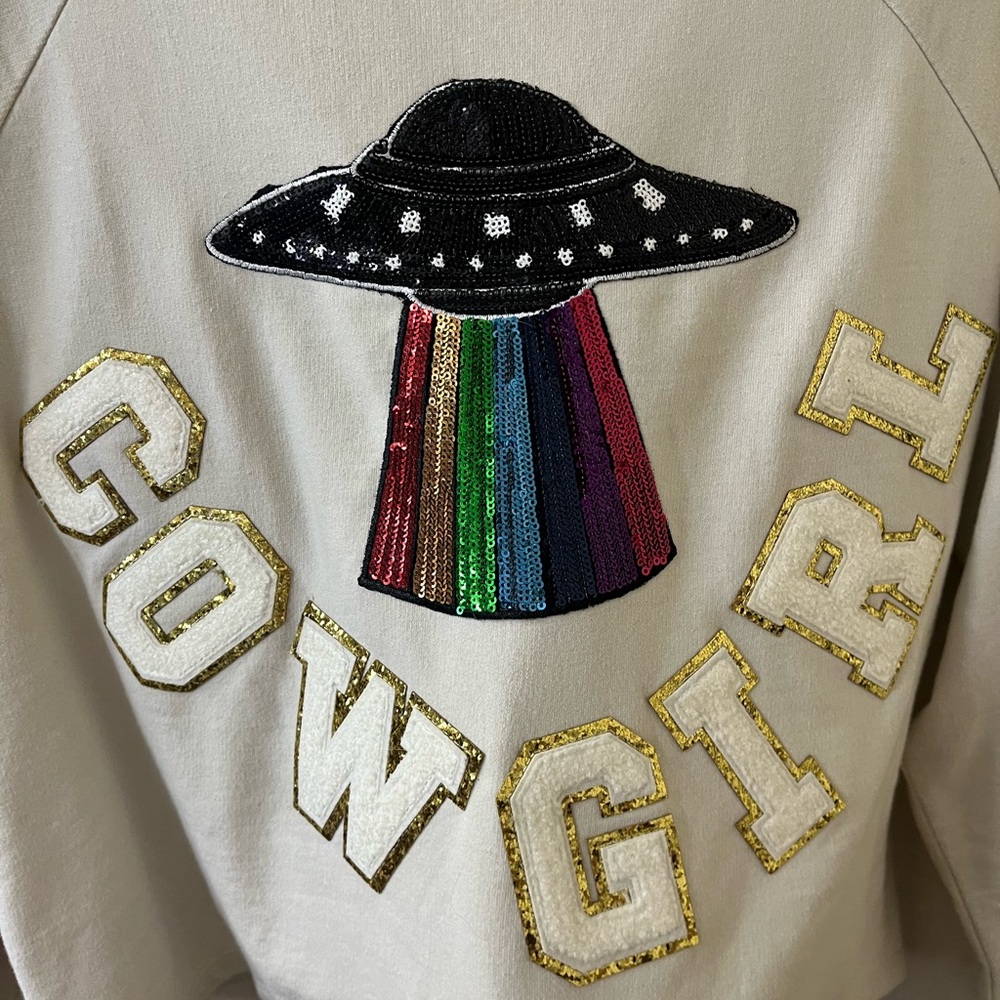 Judith March Space Cowgirl Patch Sweatsuit Set